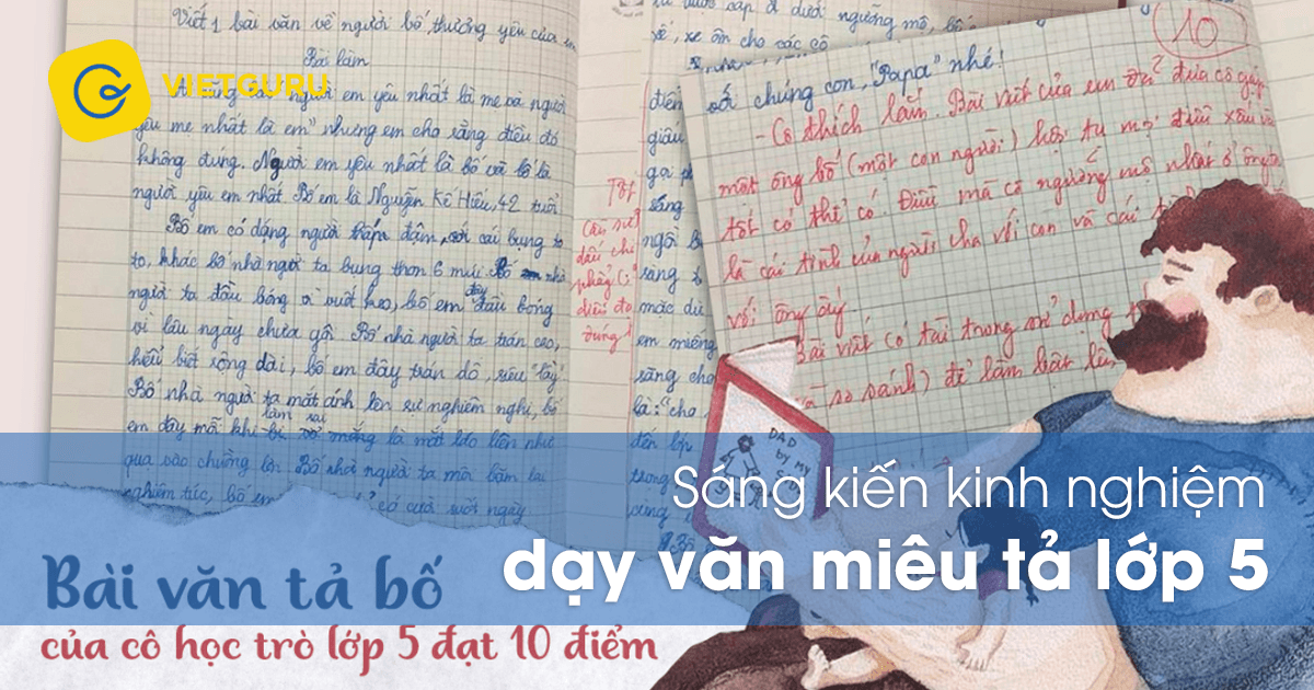 Sáng kiến kinh nghiệm dạy văn miêu tả lớp 5