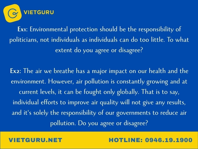 Cách viết Opinion Essay trong IELTS Writing Task 2 đạt band cao Chủ đề về Environment