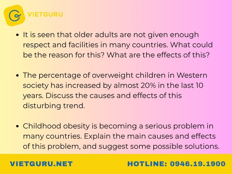 Cách viết Cause and Effect Essay chuẩn cấu trúc chi tiết từ A - Z Những chủ đề Cause and Effect essay phổ biến trong IELTS Writing Task 2