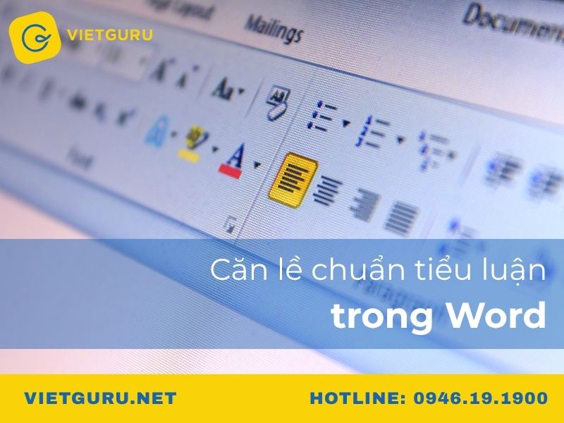 Căn lề chuẩn tiểu luận trong Word