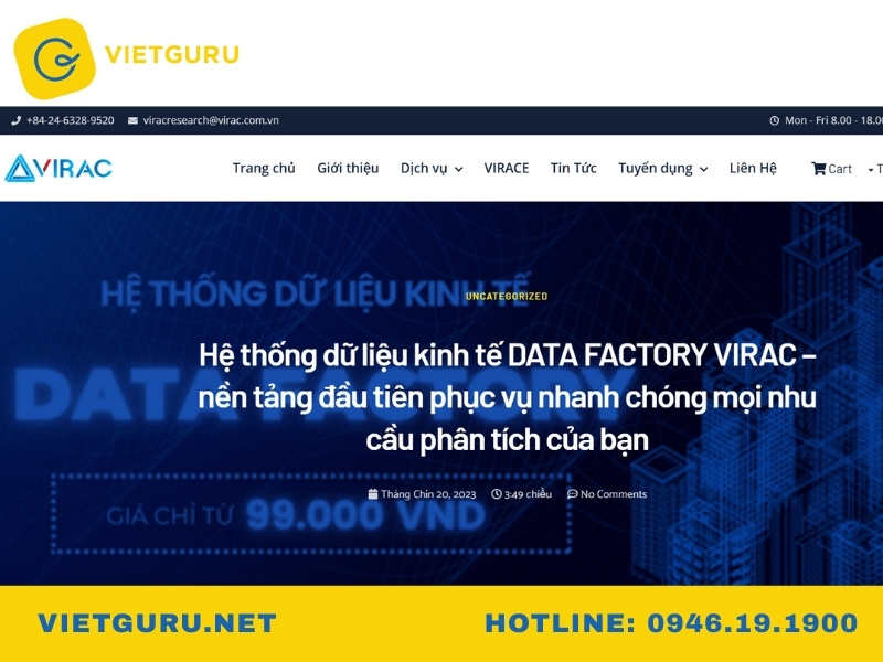 Các trang web tìm bài báo khoa học bạn nên biết Data Factory VIRAC