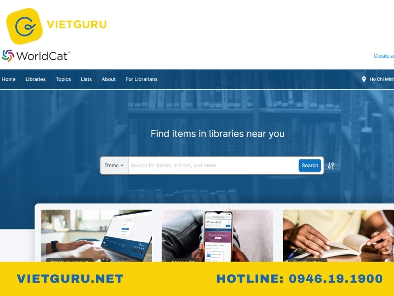 Các trang web tìm bài báo khoa học bạn nên biết Worldcat