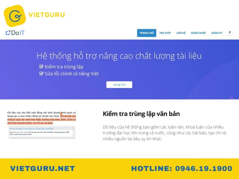 Cách check đạo văn tiểu luận miễn phí Phần mềm check đạo văn tiểu luận DoIT