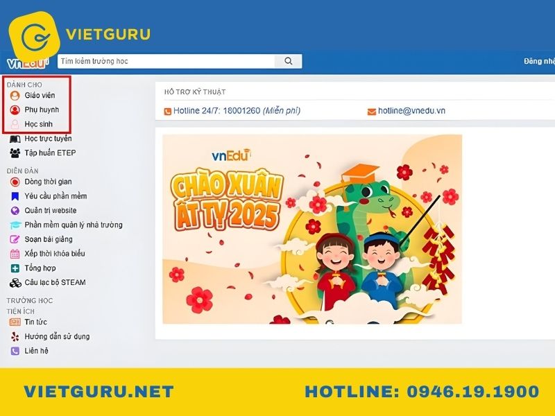 vnEdu là gì? Hệ thống quản lý giáo dục điện tử dành cho phụ huynh và học sinh Đăng ký vnEdu bằng trình duyệt web