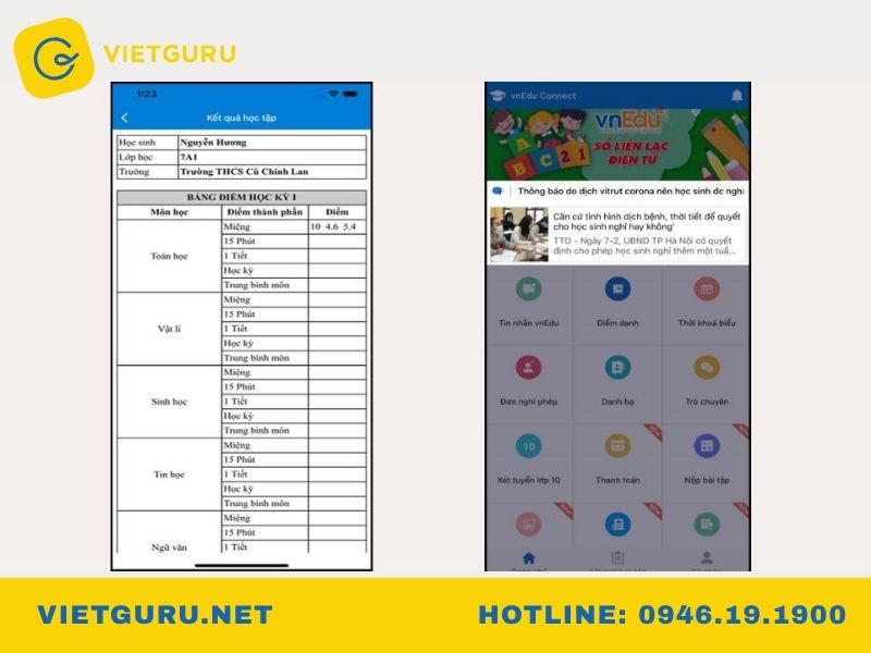 vnEdu là gì? Hệ thống quản lý giáo dục điện tử dành cho phụ huynh và học sinh Theo dõi lịch báo bài và thông báo từ giáo viên