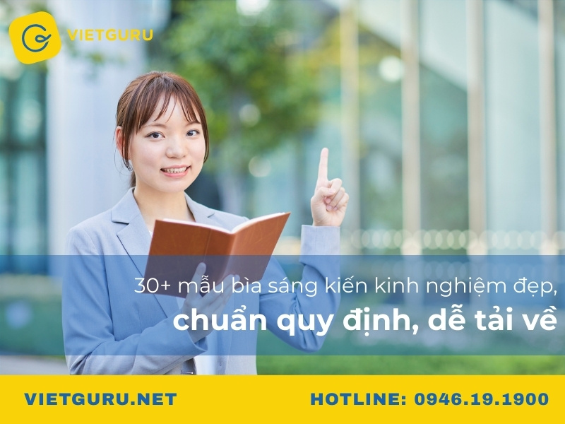 30+ mẫu bìa sáng kiến kinh nghiệm đẹp, chuẩn quy định, dễ tải về