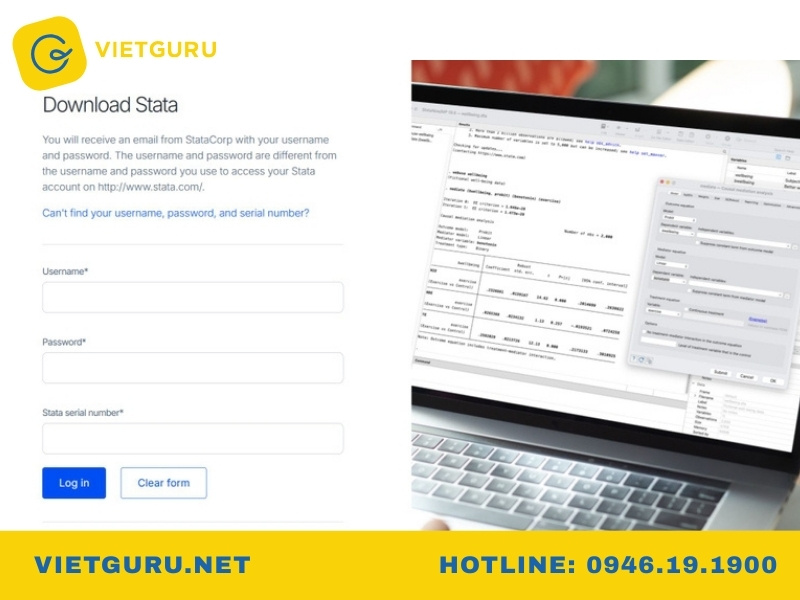 Hướng dẫn tải Stata chính thức