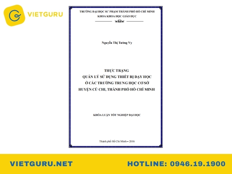 Đề cương khóa luận tốt nghiệp – Hướng dẫn chi tiết từ cấu trúc đến cách viết Mẫu đề cương khóa luận tốt nghiệp đại học sư phạm