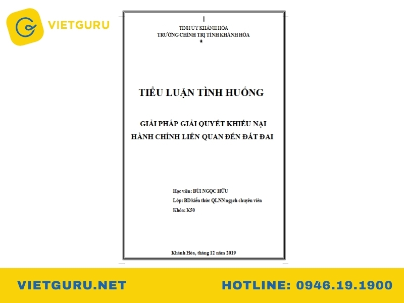 Nhóm mẫu tiểu luận chuyên sâu theo lĩnh vực