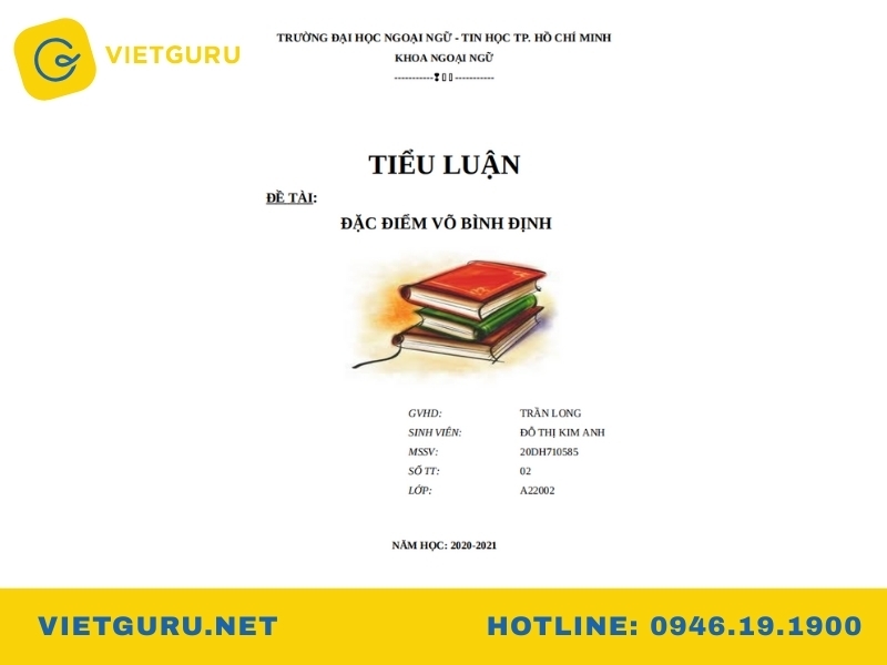 Tiểu luận cơ sở văn hóa Việt Nam – Gợi ý đề tài và bài mẫu tham khảo Võ Bình Định trong không gian văn hóa Việt