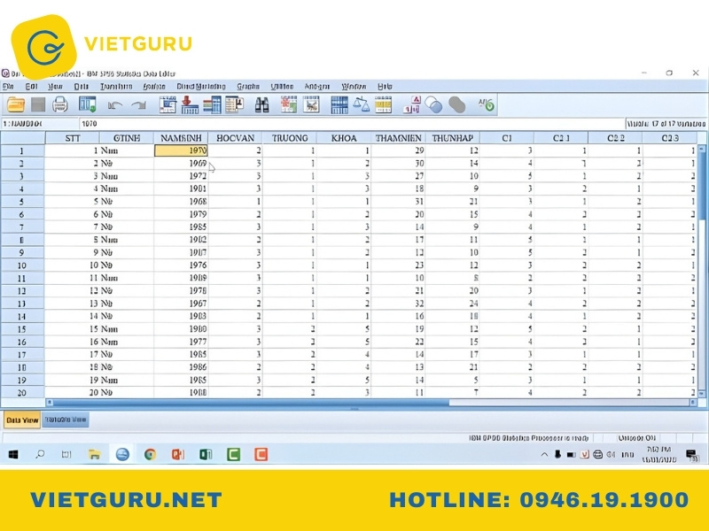 3 Cách gộp biến trong SPSS, ưu nhược điểm và ví dụ Cách 1: Gộp biến thủ công trong SPSS