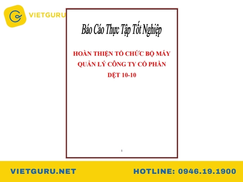 Báo cáo thực tập quản trị kinh doanh: 15+ mẫu, đề tài chất lượng Mẫu báo cáo thực tập quản trị kinh doanh dệt may