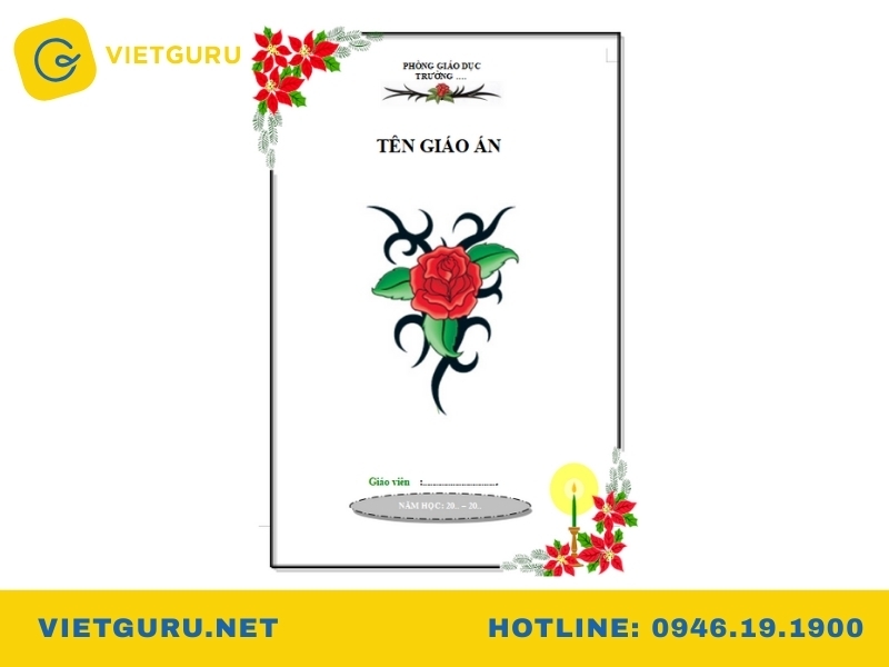 Mẫu bìa báo cáo chuẩn word 5