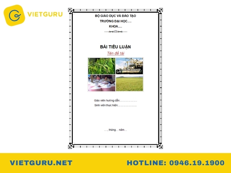 Mẫu bìa báo cáo thực tập hiện đại 2