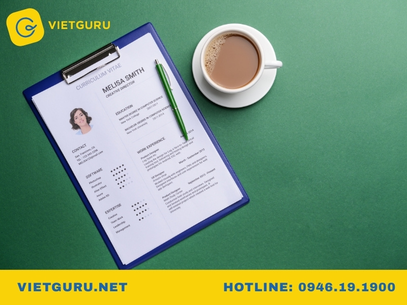 Phần thông tin cá nhân trong CV thực tập