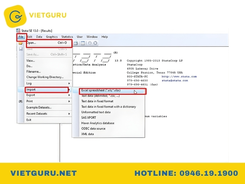 Quản lý và xử lý dữ liệu trong Stata