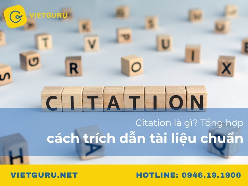 Citation là gì? Tổng hợp cách trích dẫn tài liệu chuẩn