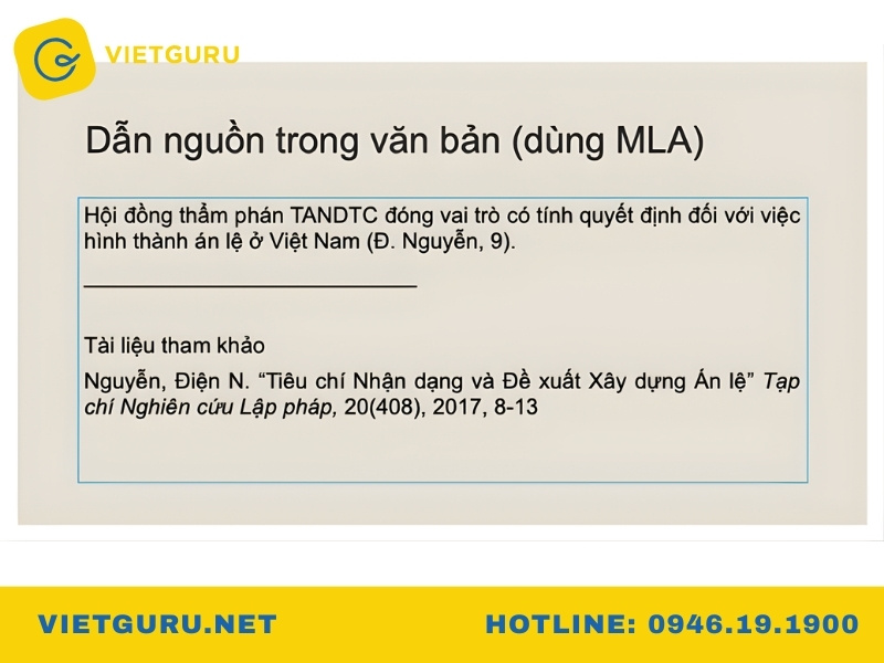 Trích dẫn theo MLA
