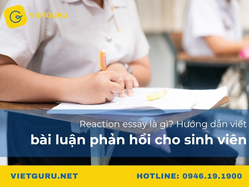 Reaction essay là gì? Hướng dẫn viết bài luận phản hồi cho sinh viên Reaction essay là gì? Hướng dẫn viết bài luận phản hồi cho sinh viên