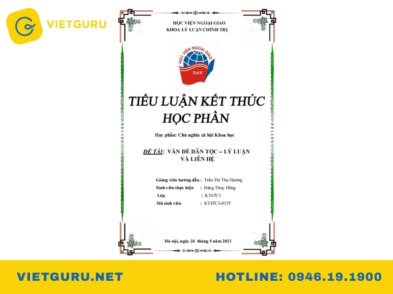 Tiểu luận chủ nghĩa xã hội khoa học – Mẫu hay và đề tài chọn lọc Mẫu tiểu luận chủ nghĩa xã hội khoa học hay