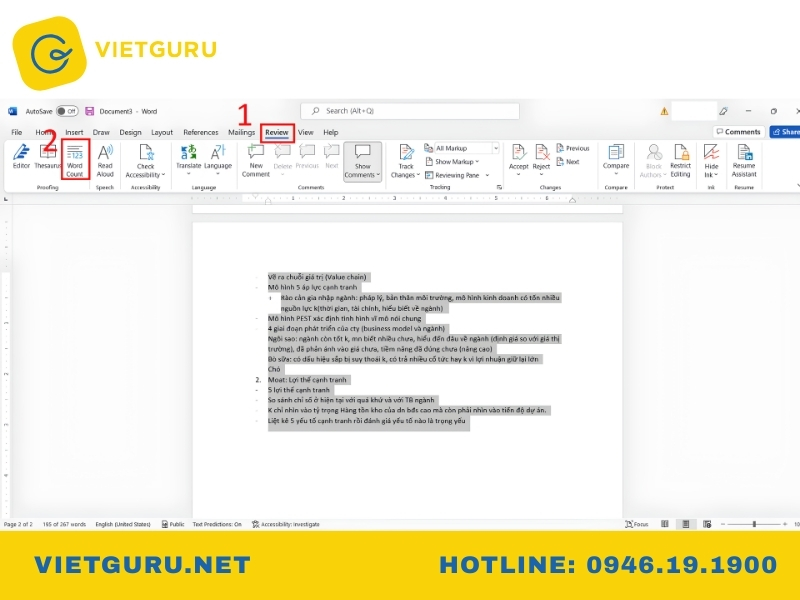 Đếm từ online là gì? Công cụ đếm số từ chính xác nhất Cách đếm số từ trong văn bản Word