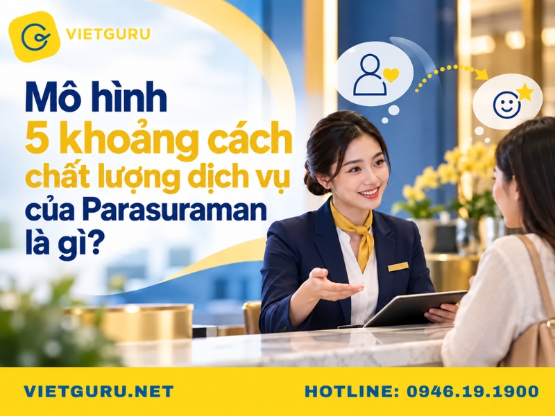 Mô hình 5 khoảng cách chất lượng dịch vụ của Parasuraman là gì?