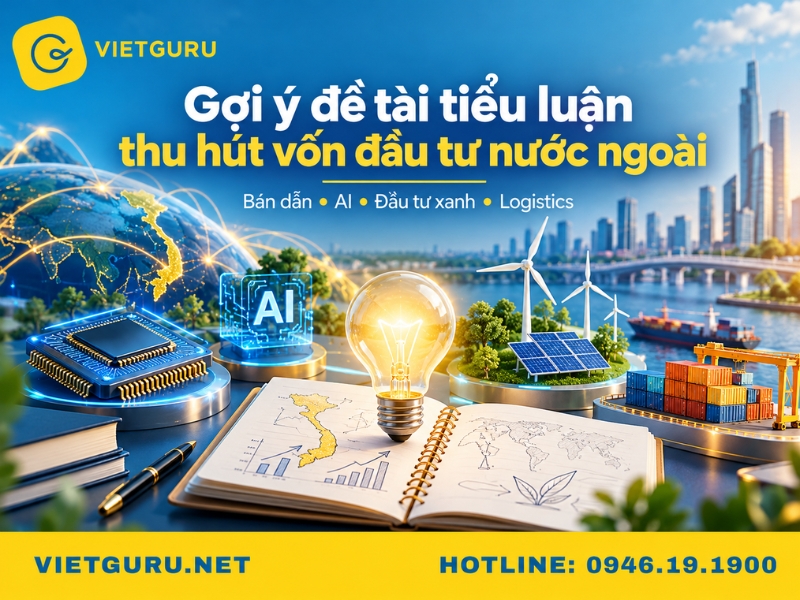 Gợi ý đề tài tiểu luận thu hút vốn đầu tư nước ngoài mới nhất