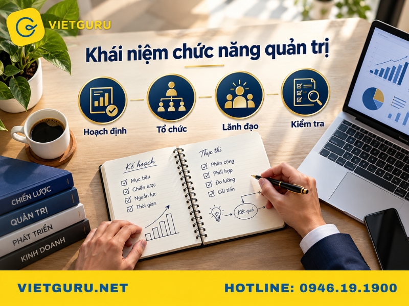 Chức năng quản trị là gì? Tìm hiểu các chức năng quản trị trong doanh nghiệp Khái niệm chức năng quản trị