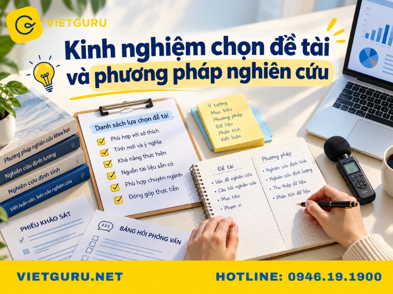Luận văn thạc sĩ xây dựng chiến lược kinh doanh: Mẫu & đề tài Kinh nghiệm chọn đề tài và phương pháp nghiên cứu