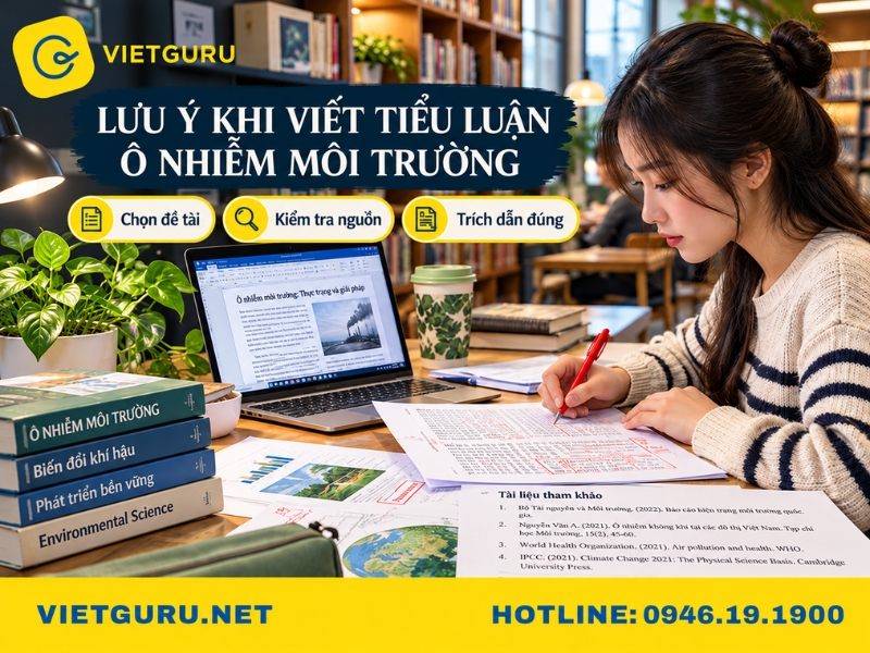 Tổng hợp mẫu tiểu luận ô nhiễm môi trường hay và đề tài chọn lọc Lưu ý khi viết bài tiểu luận ô nhiễm môi trường
