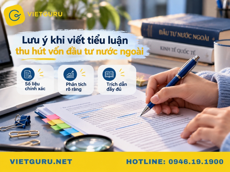 Lưu ý khi viết tiểu luận thu hút vốn đầu tư nước ngoài