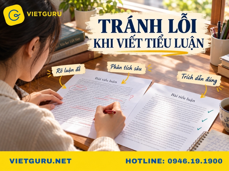 Tiểu luận văn học: cách viết, đề tài và mẫu tham khảo Sai lầm thường gặp khi viết tiểu luận văn học và cách khắc phục