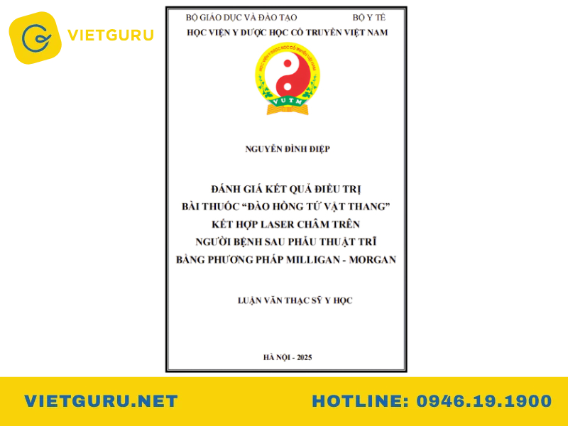 Luận văn thạc sĩ y học: Đề tài, bài mẫu và cách làm đề cương Luận văn thạc sĩ y học cổ truyền