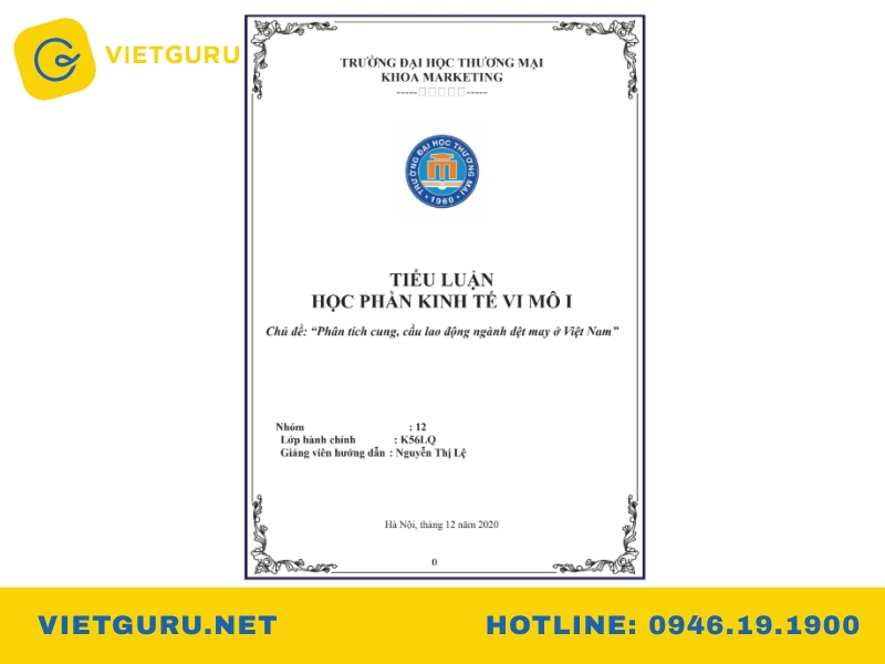 Tiểu luận kinh tế vi mô cung cầu: Cách viết, đề tài và mẫu tham khảo Mẫu tiểu luận kinh tế vi mô cung cầu tham khảo