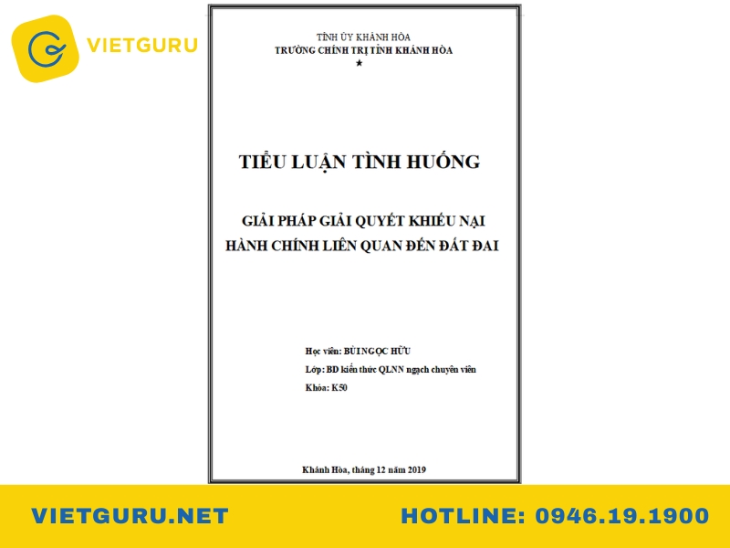 Tổng hợp mẫu tiểu luận tranh chấp đất đai hay và hướng dẫn cách viết Mẫu tiểu luận giải quyết tranh chấp đất đai