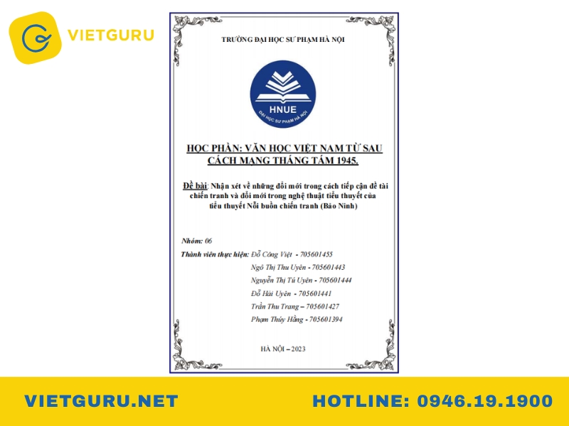 Tiểu luận văn học: cách viết, đề tài và mẫu tham khảo Mẫu tiểu luận văn học Việt Nam sau Cách mạng tháng Tám 1945