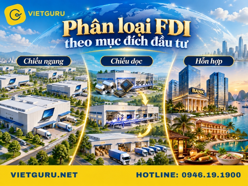 Vốn FDI là gì? Tìm hiểu nguồn vốn FDI và tình hình thu hút vốn FDI tại Việt Nam Phân loại dòng vốn FDI