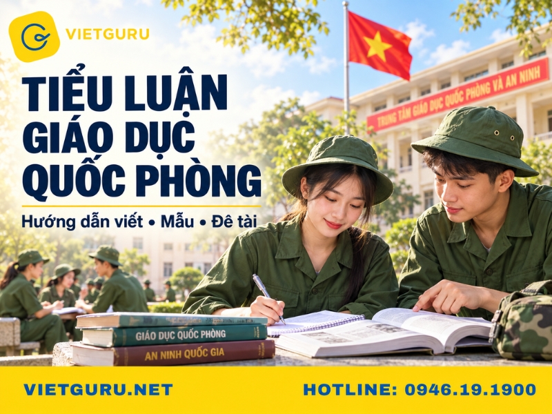 Tiểu luận giáo dục quốc phòng: Hướng dẫn viết, mẫu và đề tài tham khảo