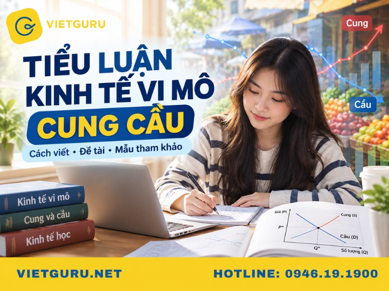 Tiểu luận kinh tế vi mô cung cầu: Cách viết, đề tài và mẫu tham khảo