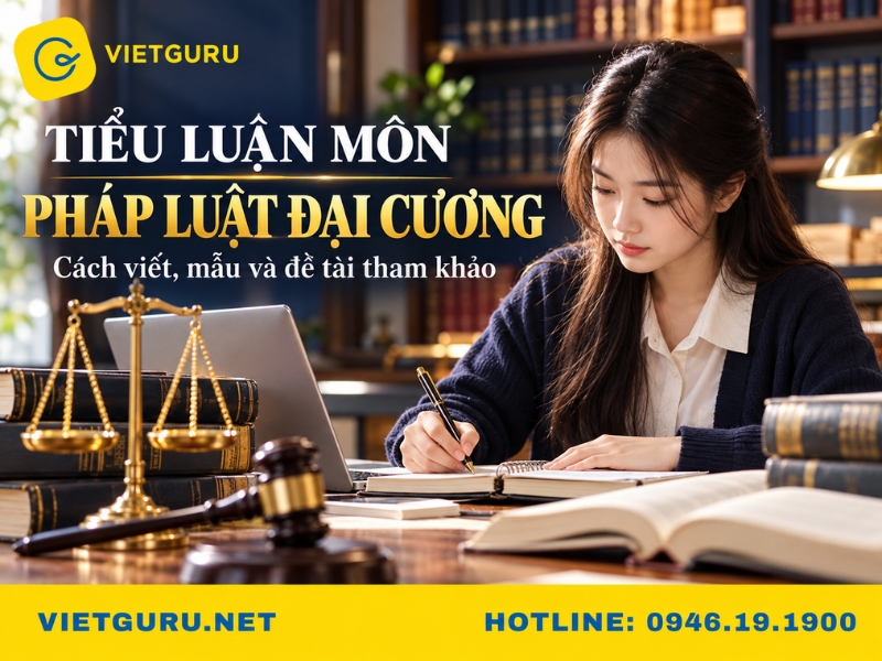 Tiểu luận môn pháp luật đại cương: Cách viết, mẫu và đề tài tham khảo