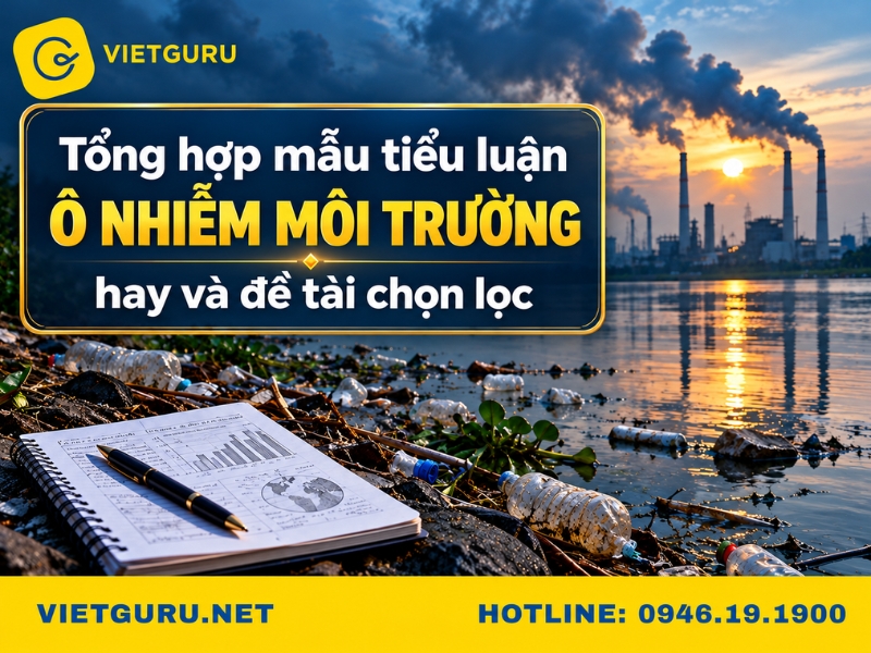 Tổng hợp mẫu tiểu luận ô nhiễm môi trường hay và đề tài chọn lọc
