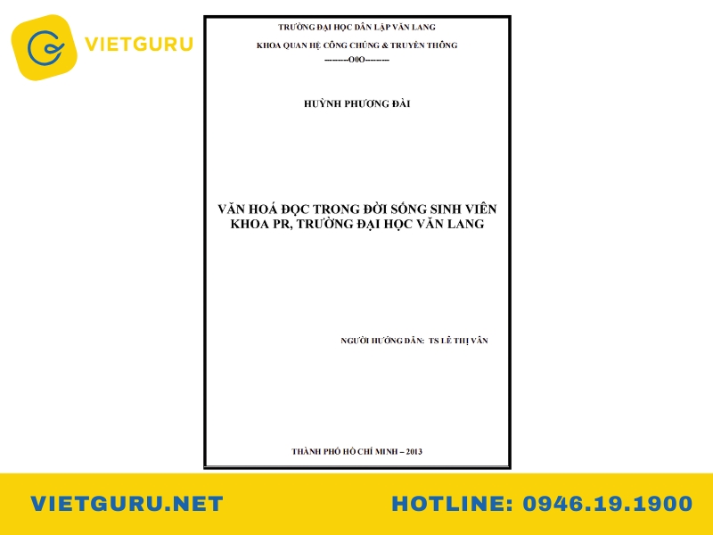 Tiểu luận quan hệ công chúng: Bài mẫu và gợi ý đề tài tiểu luận quan hệ công chúng và truyền thông
