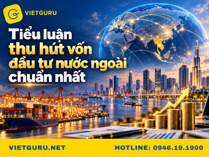 Tiểu luận thu hút vốn đầu tư nước ngoài chuẩn nhất Tiểu luận thu hút vốn đầu tư nước ngoài chuẩn nhất