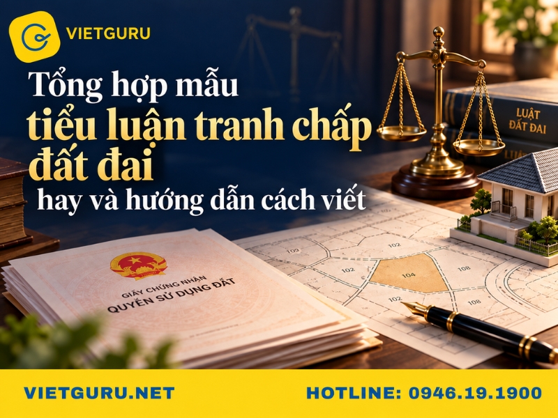 Tổng hợp mẫu tiểu luận tranh chấp đất đai hay và hướng dẫn cách viết Tổng hợp mẫu tiểu luận tranh chấp đất đai hay và hướng dẫn cách viết