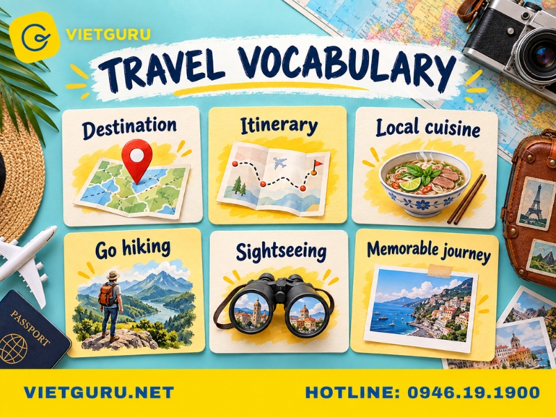 Từ vựng và cấu trúc hay dùng khi viết bài luận tiếng Anh về du lịch