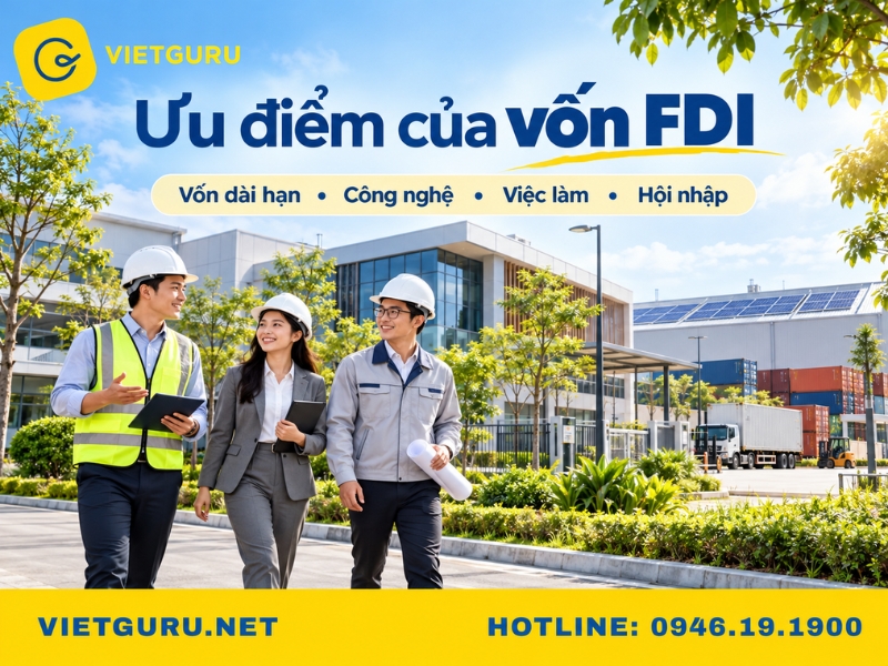 Vốn FDI là gì? Tìm hiểu nguồn vốn FDI và tình hình thu hút vốn FDI tại Việt Nam Ưu điểm của vốn FDI