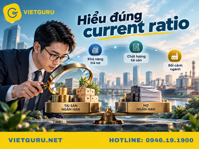 Current ratio là gì? Công thức và cách tính current ratio Ý nghĩa của current ratio